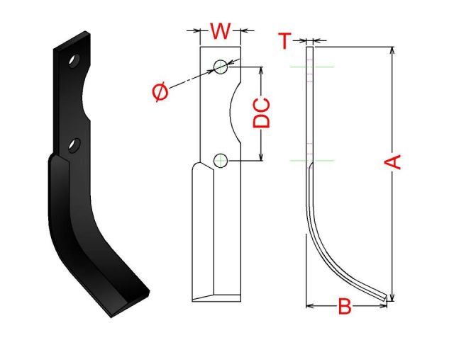 CUCHILLA ROTOVATOR 