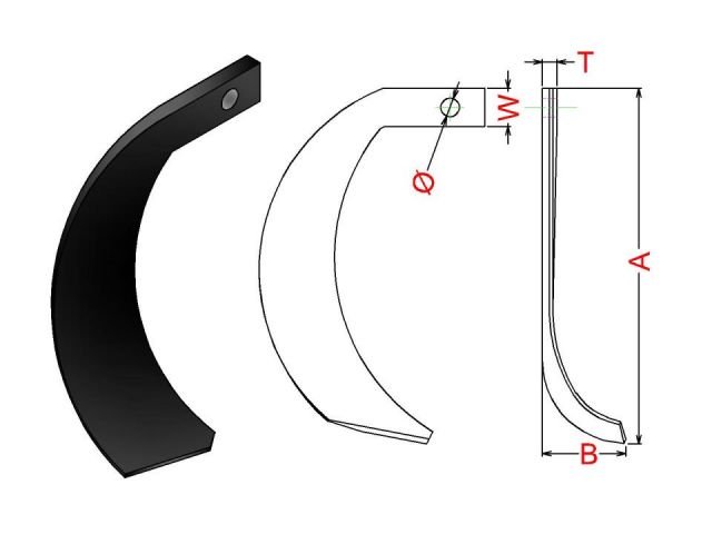 CUCHILLA 22x9 